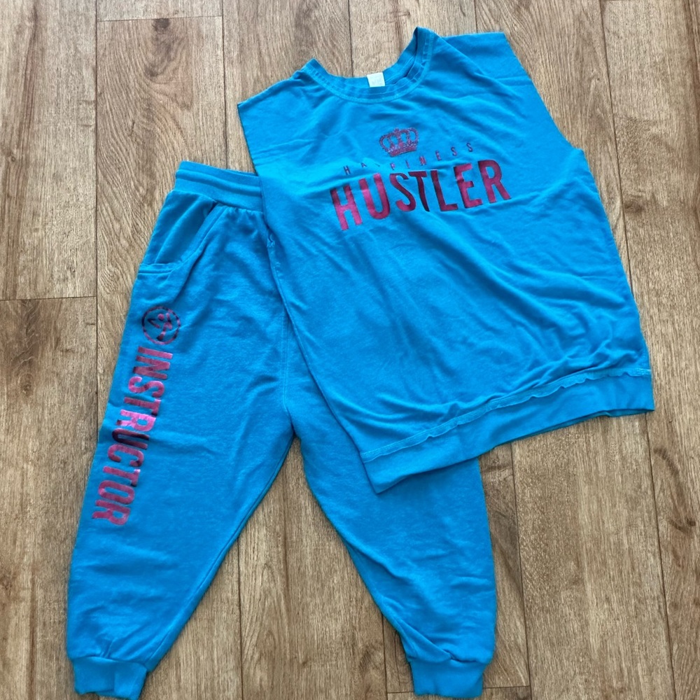 Happiness Hustler Zumba Instructor Set in blue